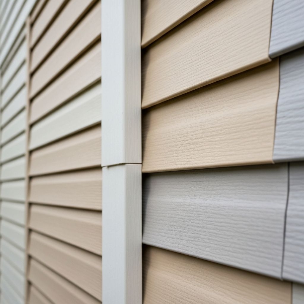 High-quality vinyl siding installation detail